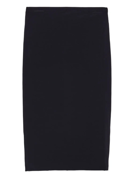  Prada Falda Corta Con Diseño Stretch - Negro 