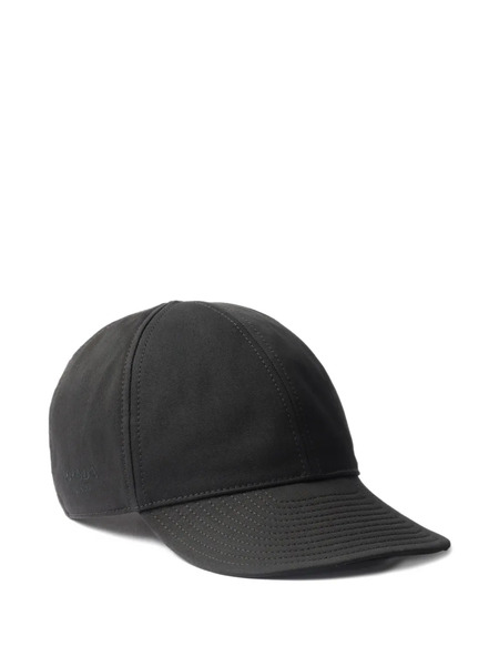  Prada Gorra De Algodón - Negro 