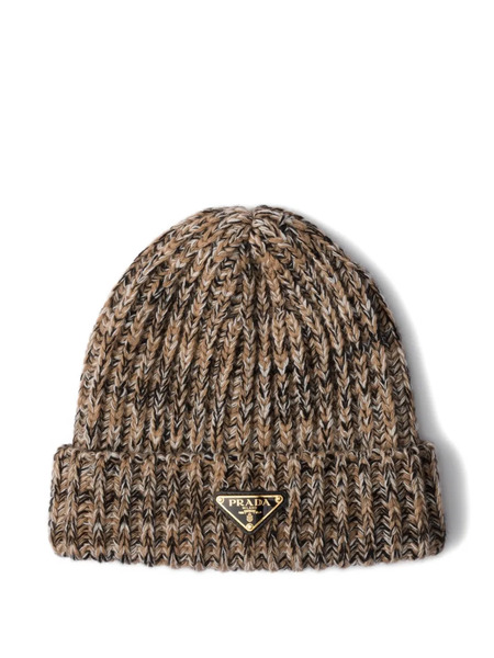  Prada Gorro De Punto - Marrón 