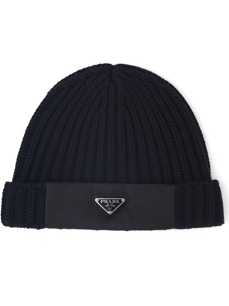  Prada Gorro De Punto Re-nylon - Negro 