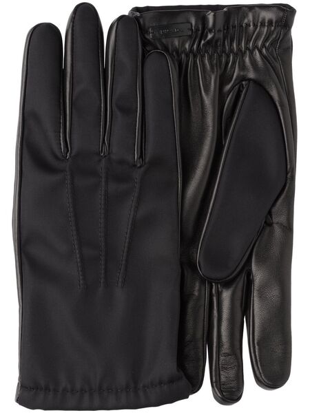  Prada Guantes Con Logo Triangular - Negro 