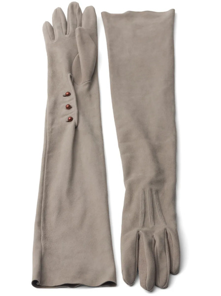  Prada Guantes Largos - Gris 