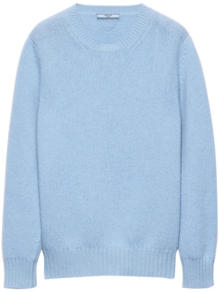  Prada Jersey Con Cuello Redondo - Azul 