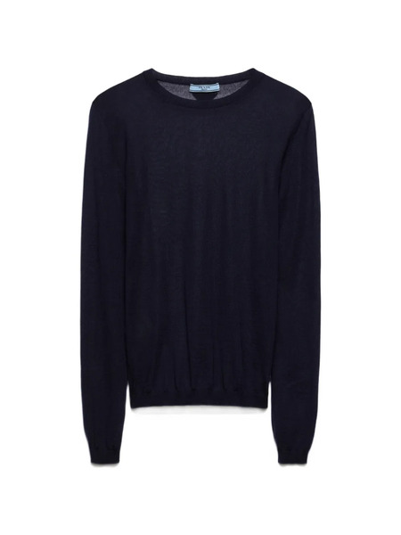  Prada Jersey Con Cuello Redondo - Azul 