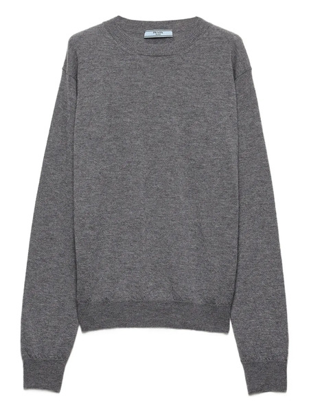  Prada Jersey Con Cuello Redondo - Gris 