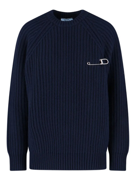  Prada Jersey De Canalé - Azul 