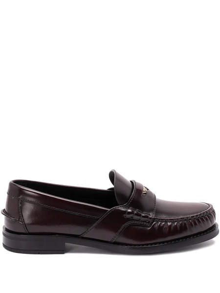  Prada Mocasines De Piel - Marrón 