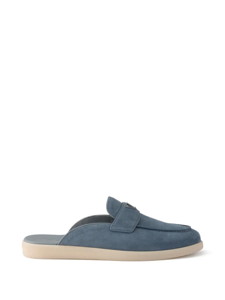  Prada Mules De Ante - Azul 