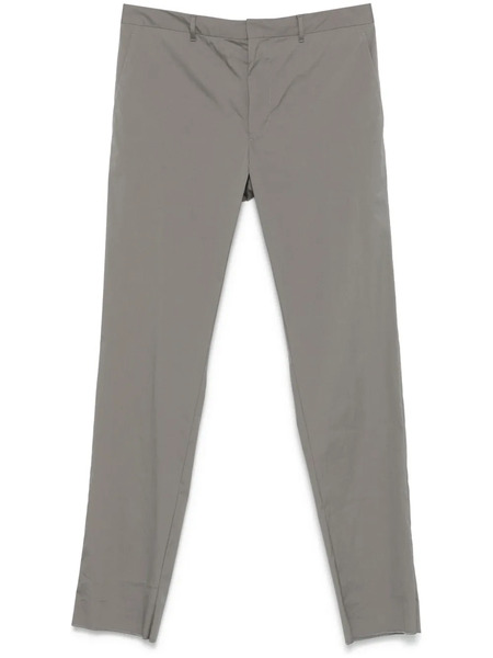  Prada Pantalones Con Logo Triangular - Gris 