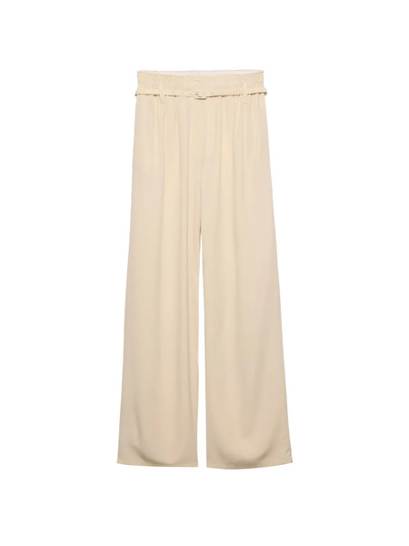  Prada Pantalones De Seda - Neutro 