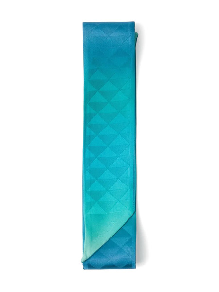  Prada Pañuelo De Seda Estampado - Azul 