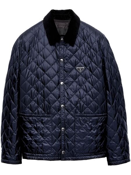  Prada Plumífero Con Botones - Azul 
