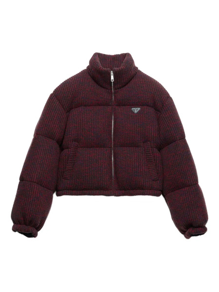  Prada Plumífero De Canalé - Rojo 