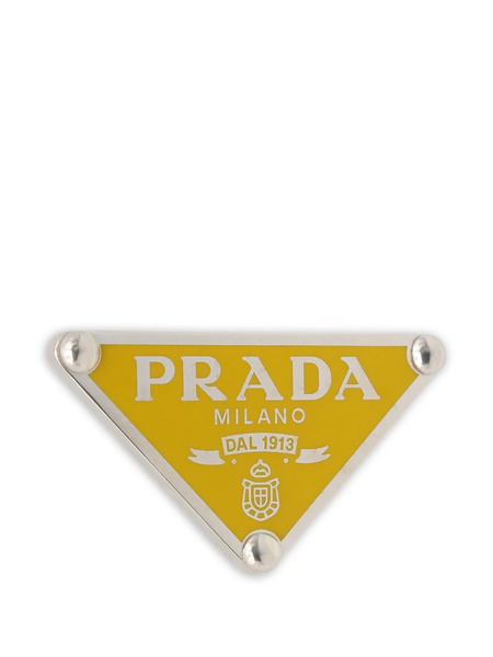  Prada Pre-owned Pendientes De Clip Symbole 2020 - Plateado 