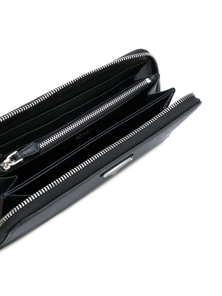  Prada Saffiano Zip Wallet - Negro 