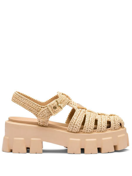  Prada Sandalias Monolith - Neutro 