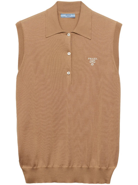  Prada Sleeveless Top - Marrón 