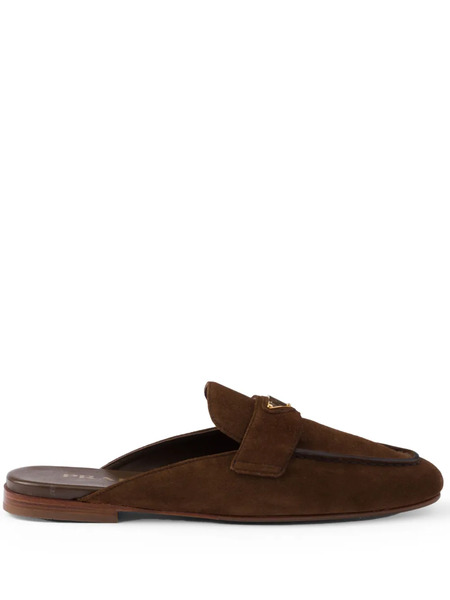 Prada Slippers De Ante - Marrón 