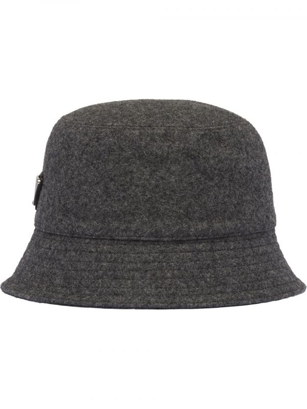  Prada Sombrero Para La Lluvia Loden - Gris 