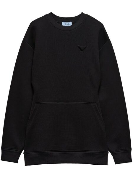  Prada Sudadera Con Logo En Relieve - Negro 