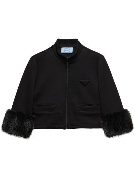  Prada Sudadera Corta - Negro 