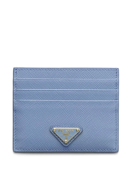  Prada Tarjetero Con Logo Triangular - Azul 