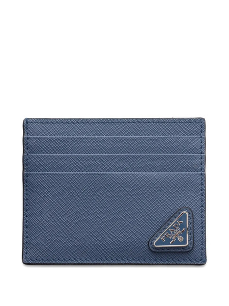  Prada Tarjetero De Piel Saffiano - Azul 
