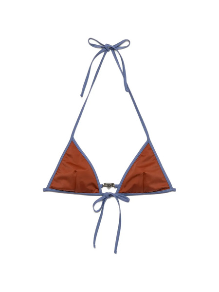  Prada Top De Bikini De Jersey De Triángulo - Naranja 