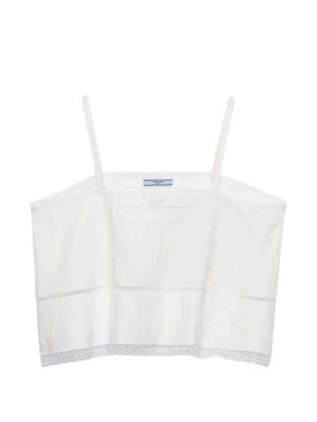  Prada Top De Lino - Blanco 