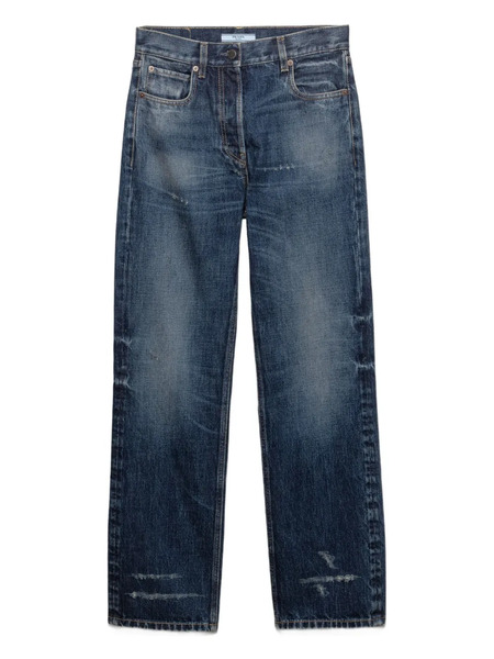 Prada Vaqueros Con Cinco Bolsillos - Azul 