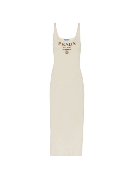  Prada Vestido De Seda - Neutro 