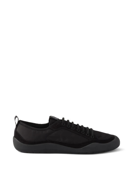  Prada Zapatillas Speedrock Con Encaje - Negro 