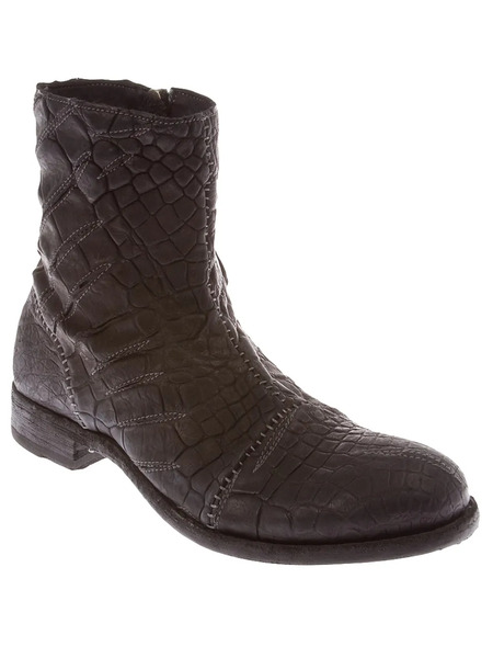  Premiata Botas Texturizadas - Negro 