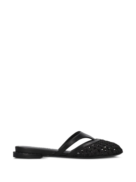  Premiata Mules Planos Con Apliques - Negro 