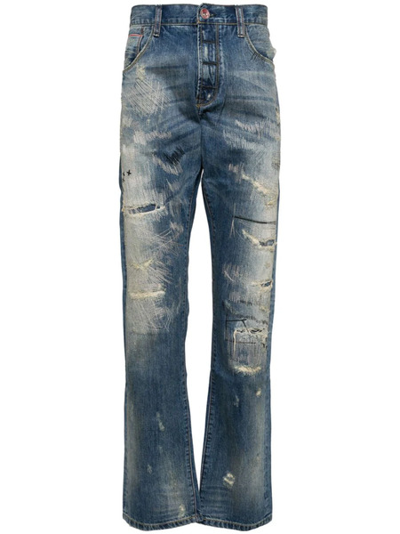  Private Stock Vaqueros Con Efecto Desgastado - Azul 