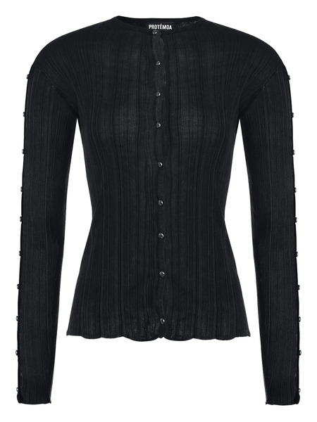  Protémoa Cárdigan Touch Con Botones - Negro 