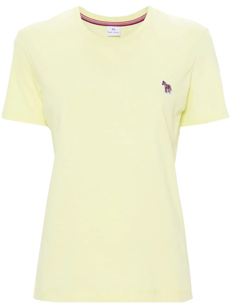  Ps Paul Smith Camiseta Con Parche Zebra - Amarillo 