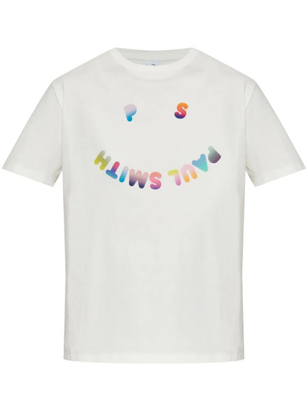  Ps Paul Smith Camiseta Happy Gradient - Blanco 