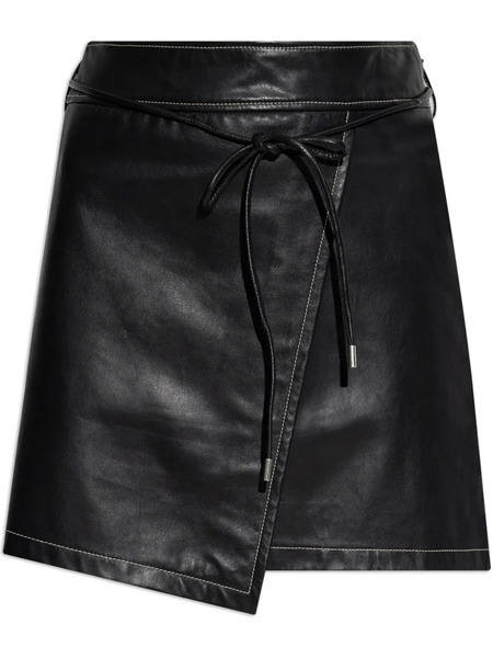  Ps Paul Smith Falda De Piel - Negro 
