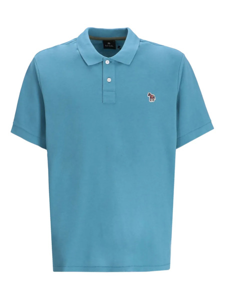  Ps Paul Smith Polo Con Parche Zebra - Azul 