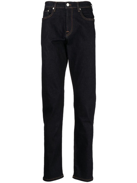  Ps Paul Smith Vaqueros Slim Con Tiro Medio - Azul 