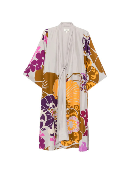  Psophia Abrigo Con Estampado Floral - Gris 