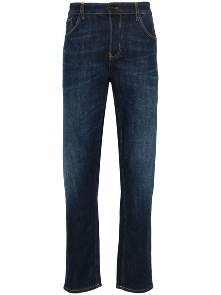  Pt Torino Vaqueros Slim Con Efecto Lavado - Azul 