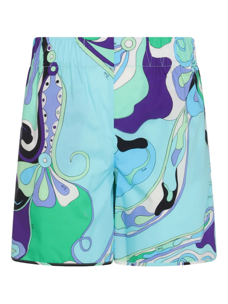  Pucci Bañador Con Estampado Abstracto - Azul 