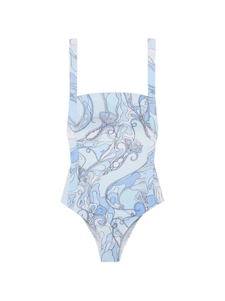  Pucci Bañador Con Estampado Orchidee - Azul 