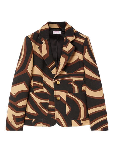  Pucci Blazer Con Estampado Labirinto - Negro 