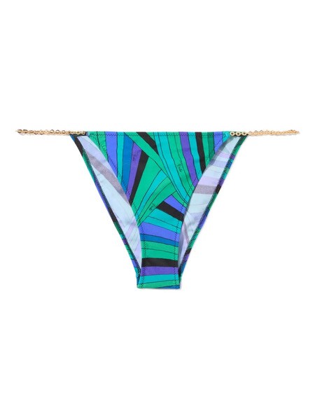  Pucci Bragas De Bikini A Rayas - Verde 