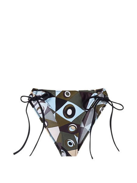 Pucci Bragas De Bikini Ajustables Con Estampado Occhi - Verde 