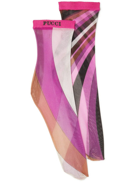 Pucci Calcetines Con Estampado Iride - Rosa 