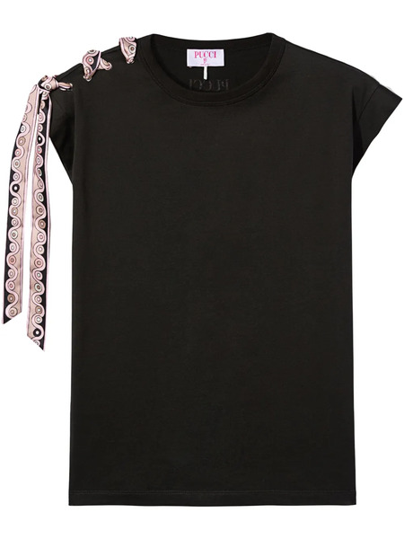 Pucci Camiseta De Algodón - Negro 
